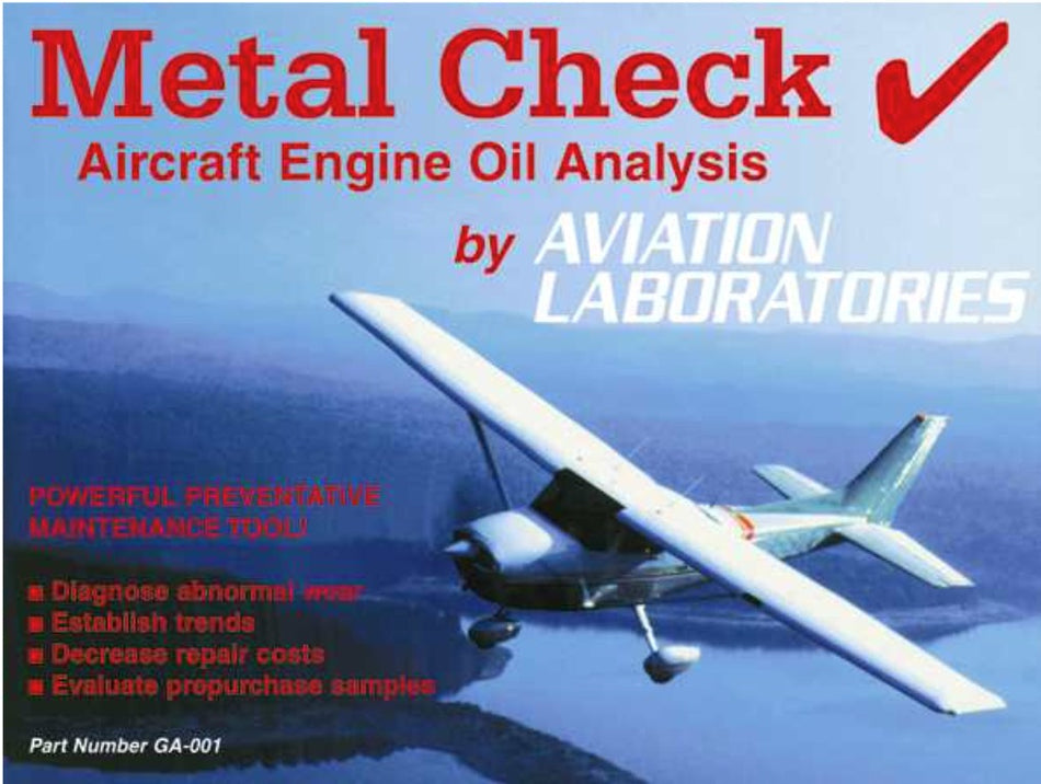 KIT, OIL ANALYSIS GA-001-SP aviation component, SKU GA-001-SP